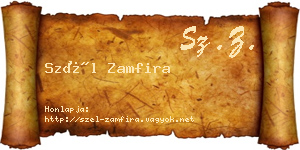 Szél Zamfira névjegykártya